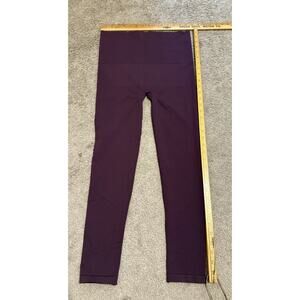 Spanx Leggings 1X Plus Maroon Burgundy Fall Winter Shapewear High Rise